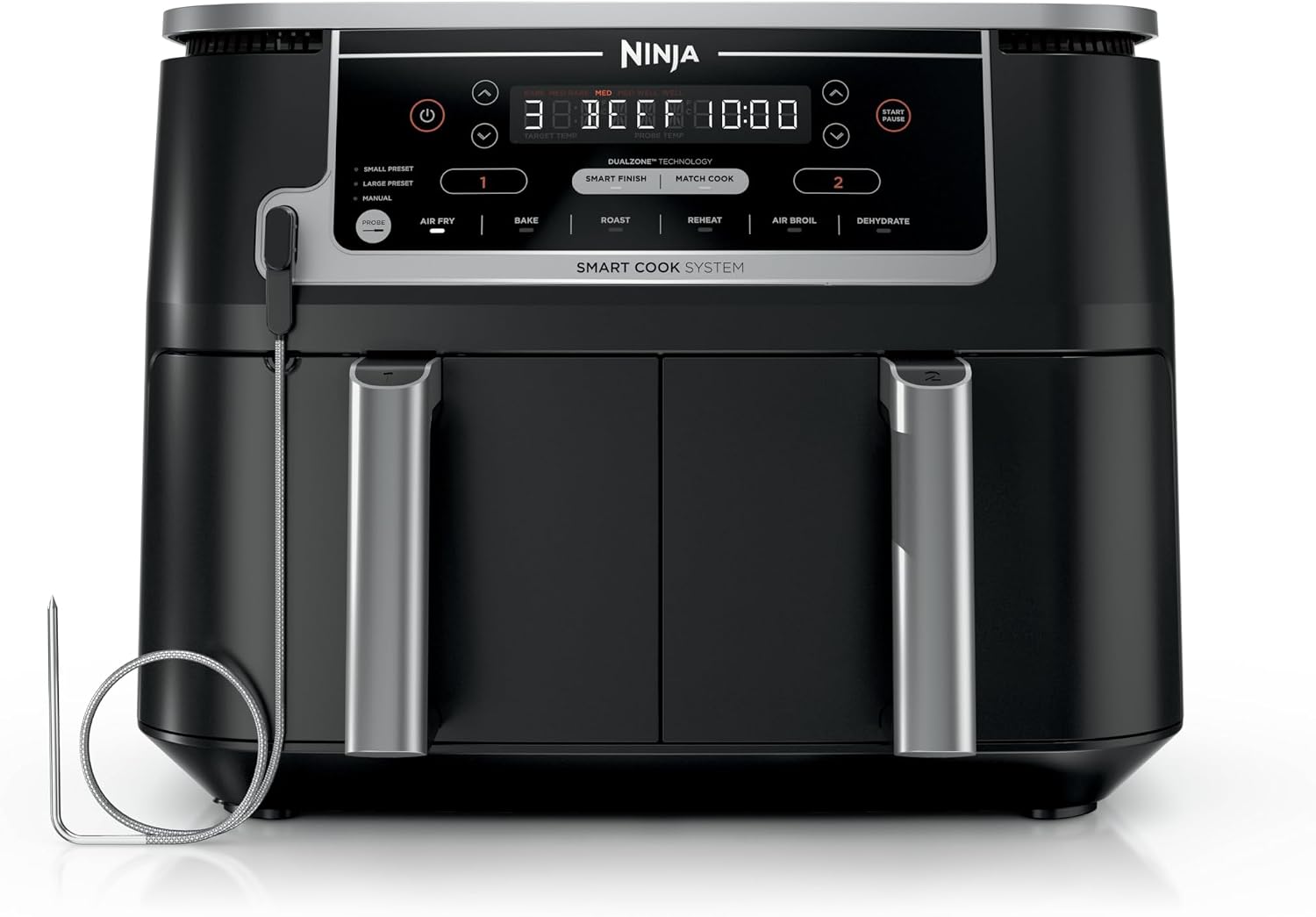 Ninja Foodi DZ550 DualZone Smart XL airfryer 9,5 liter